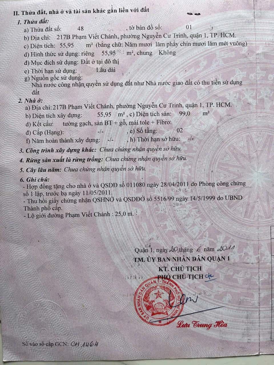 Bán nhà hẻm Lý Thái Tổ Quận 10, TP.HCM – 2 phòng ngủ, giá 68 tỷ